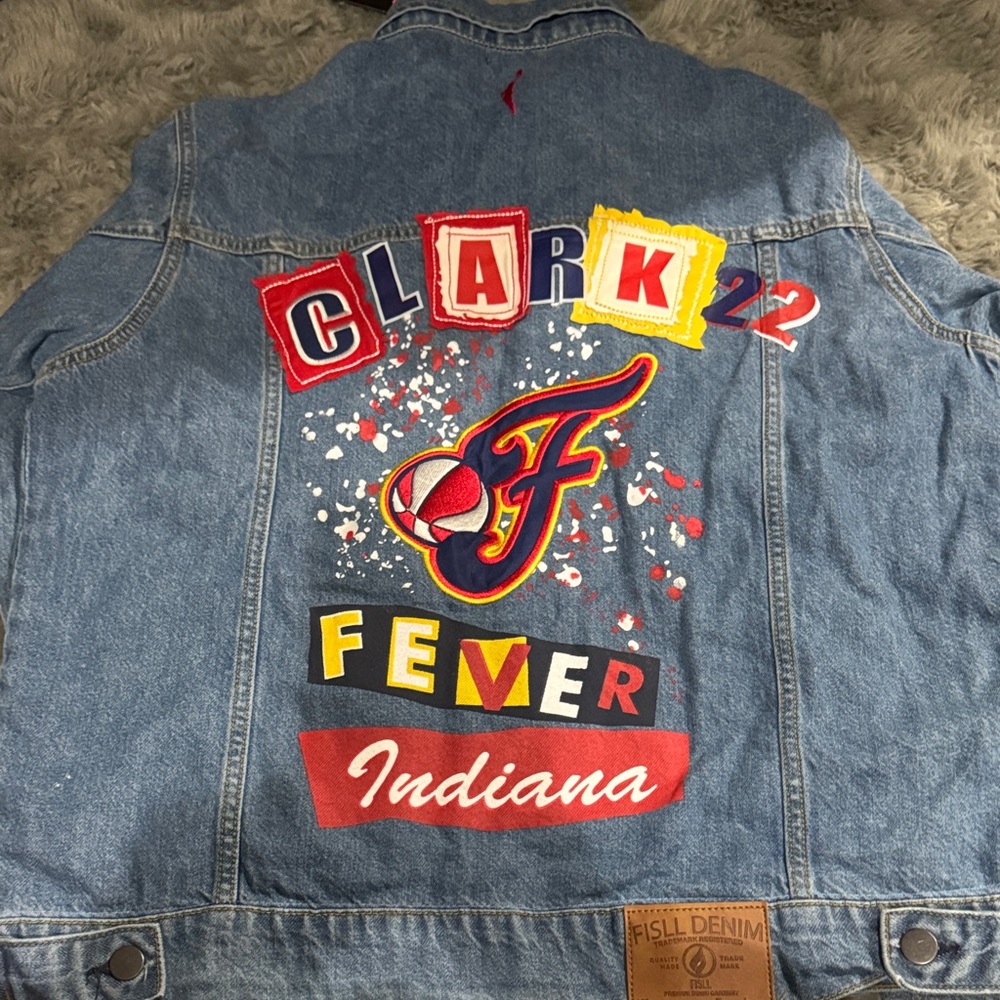 New denim jacket caitlin clark 22